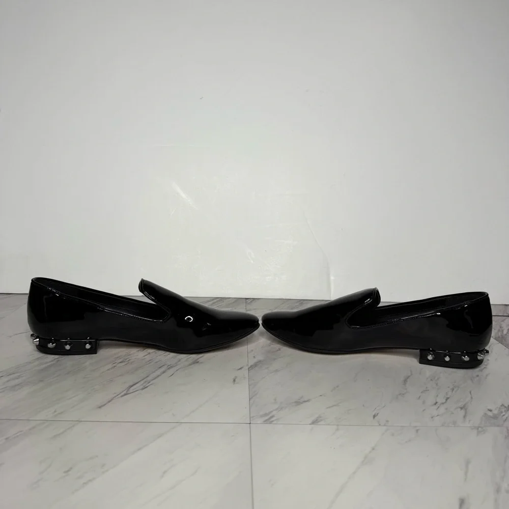 Marc Fisher Abree Black Patent Leather Loafer 6M